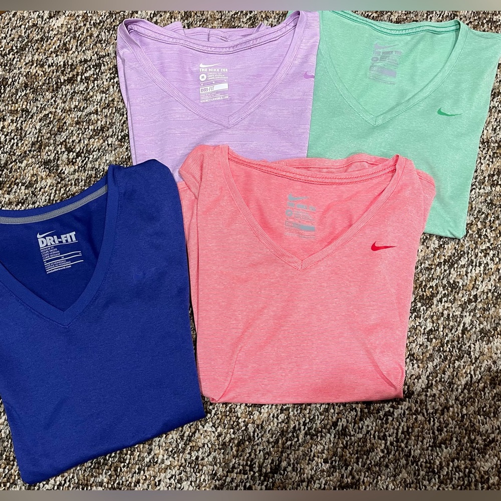 Nike Women's Short Sleeve Tees - Blue, Pink, Purple, Green